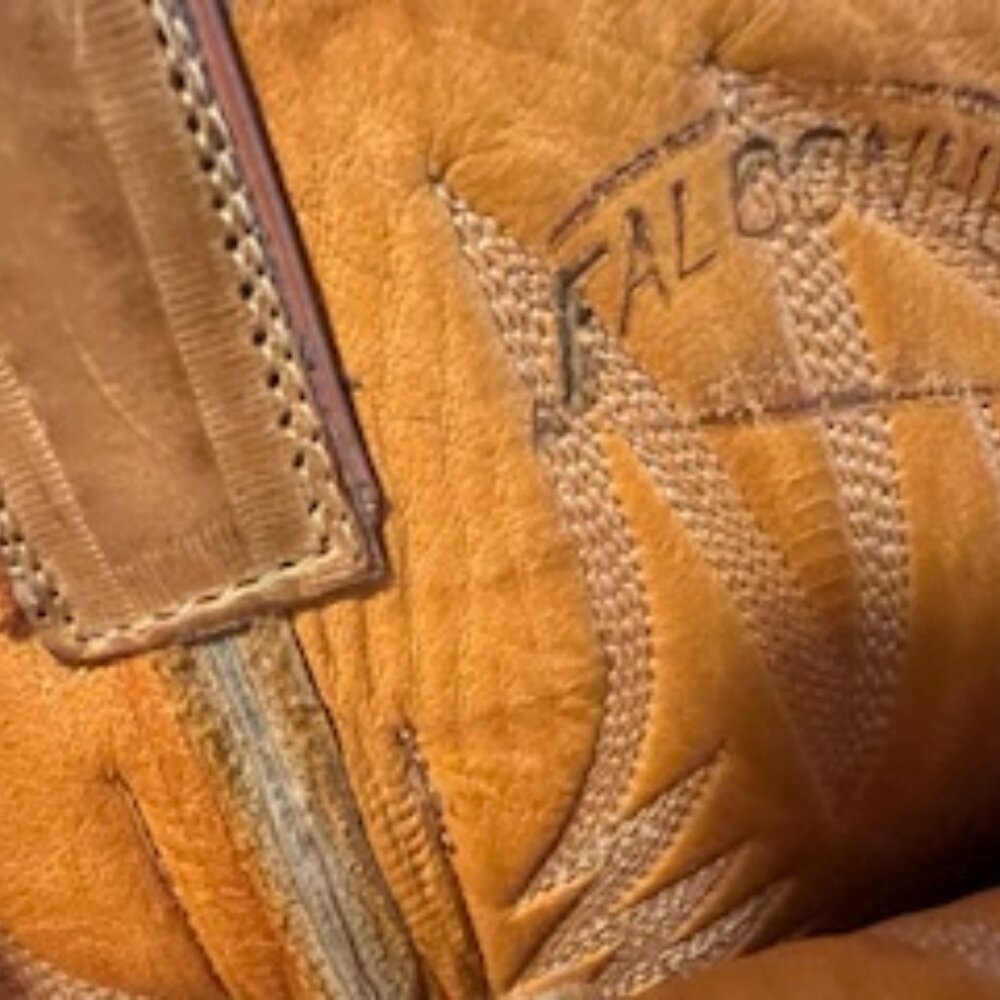 Falconhead cowboy boots, lightly used, palomino, size 11D